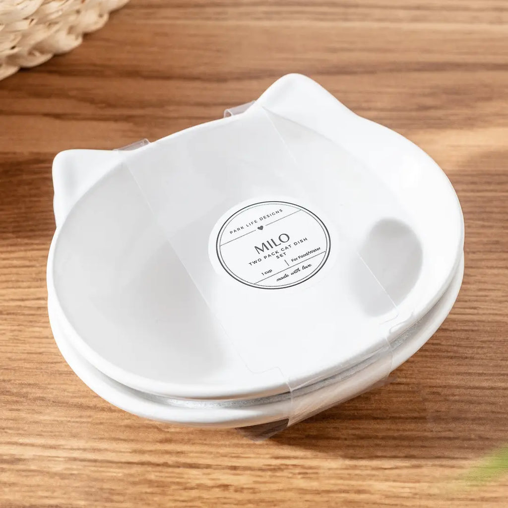 Milo 2-Pack Cat Dish Set