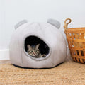 Teddy Bear Ear Cave Bed ( Pebble) Cats, Small Dogs and other small pets