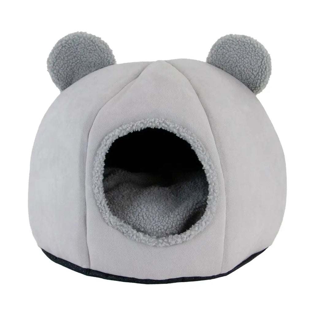 Teddy Bear Ear Cave Bed ( Pebble) Cats, Small Dogs and other small pets