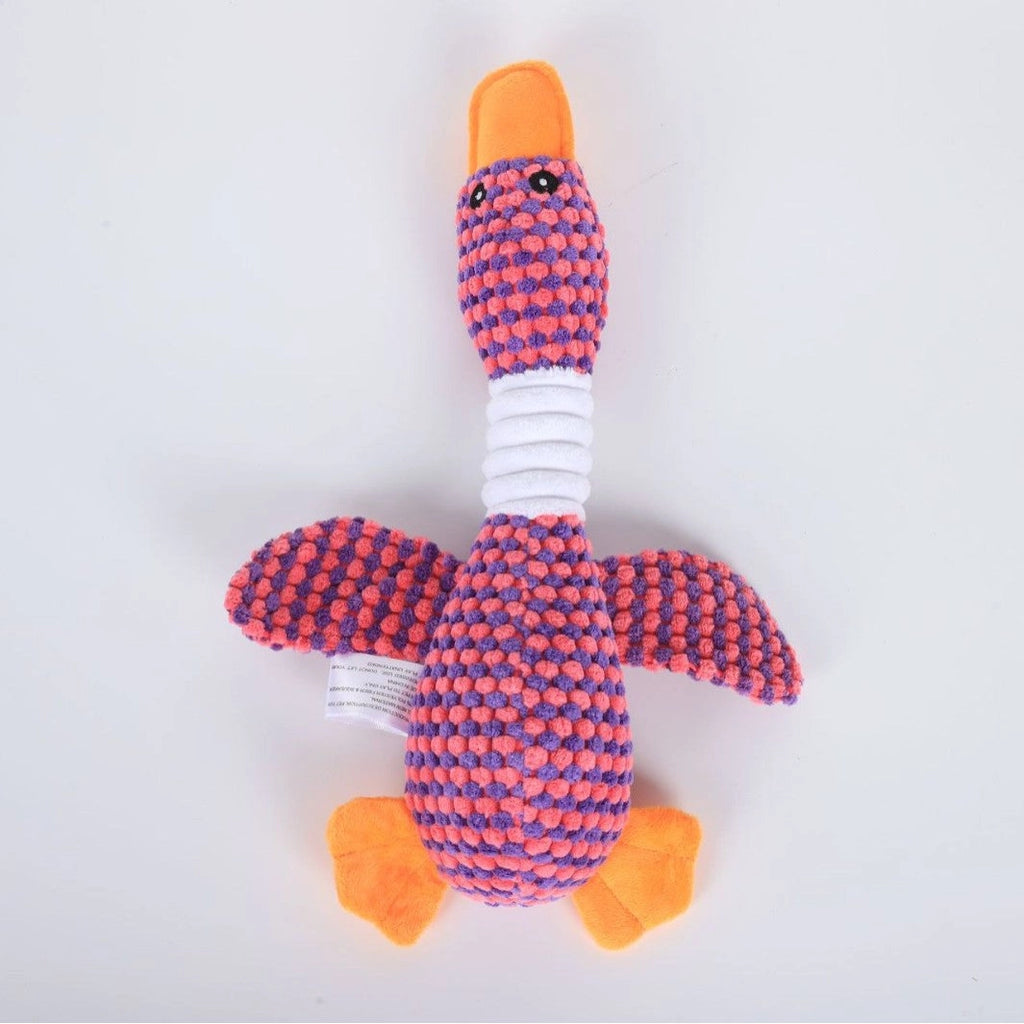 Squeaky Plush Goose Dog Toy – Chew & Tug Pet Toy