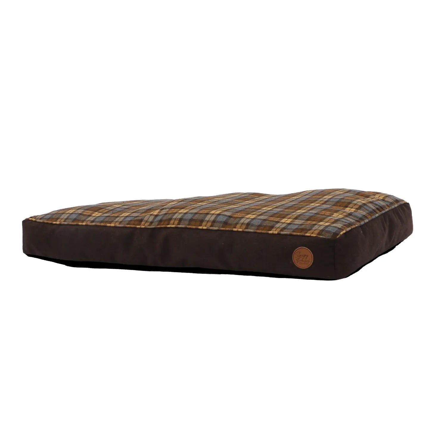 Sleepy Paws Tartan Mattress Brown/Blue